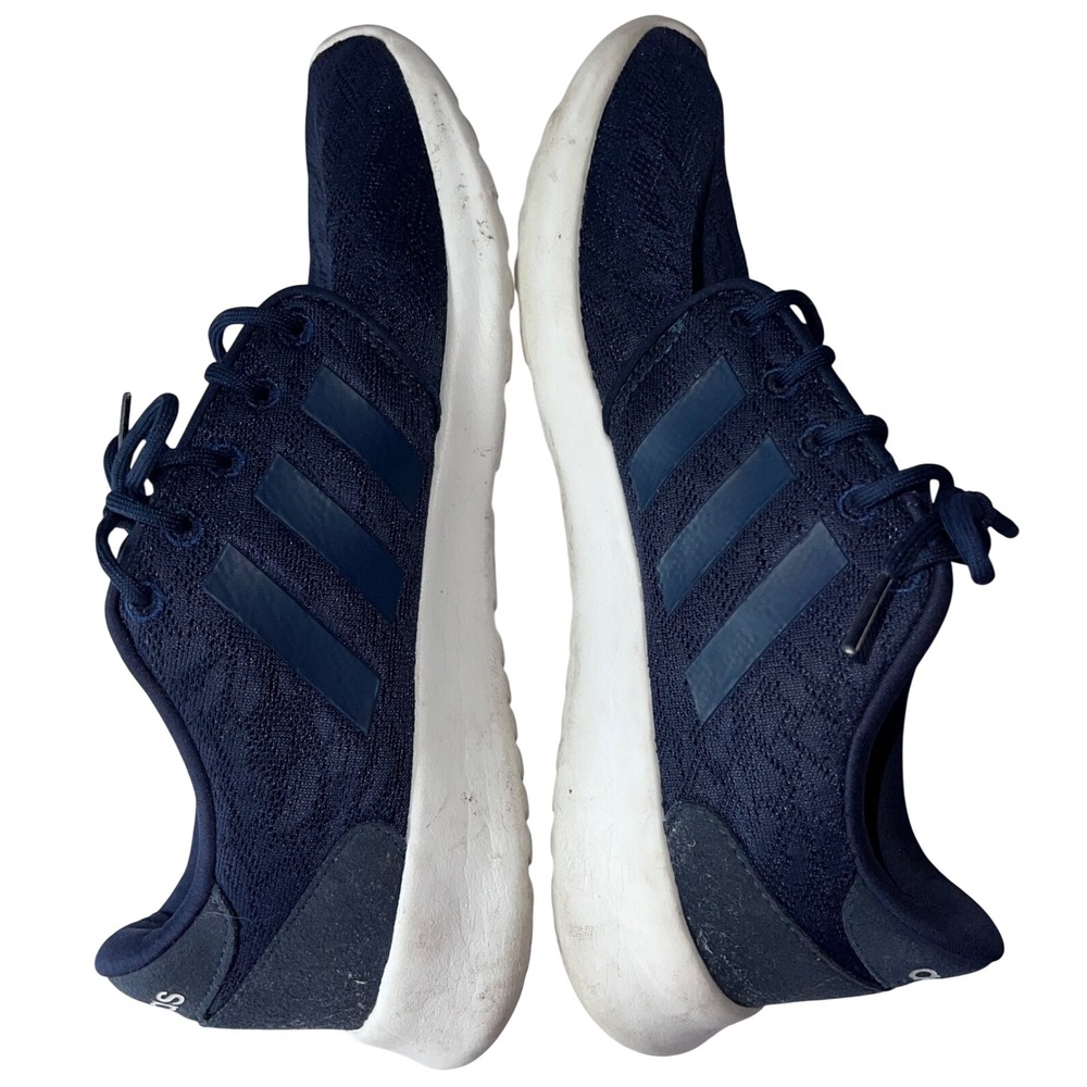 Adidas Womens Cloudfoam QT Racer Blue Running Shoes Sneakers Size 8‎